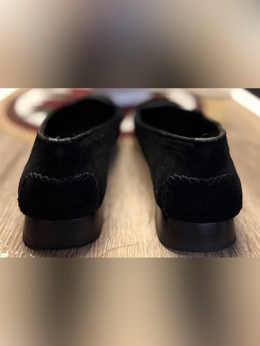 Vintage Stuart Weitzman Women's Black Suede Tassel Driving Mocs Size 7.5B